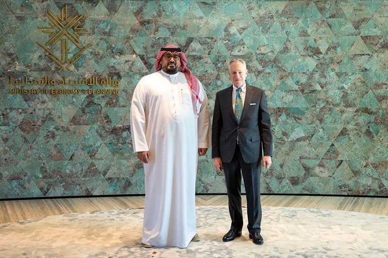 HE Minister of Economy and Planning and Ambassador of the United States of America discuss the bilateral relations